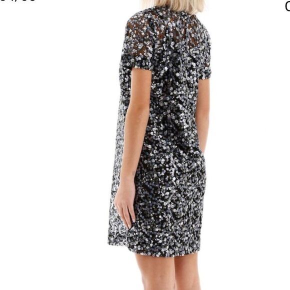 NWT Michael Michael Kors Sequined Dress In Orchid Haze SIZE XXS - Picture 10 of 12